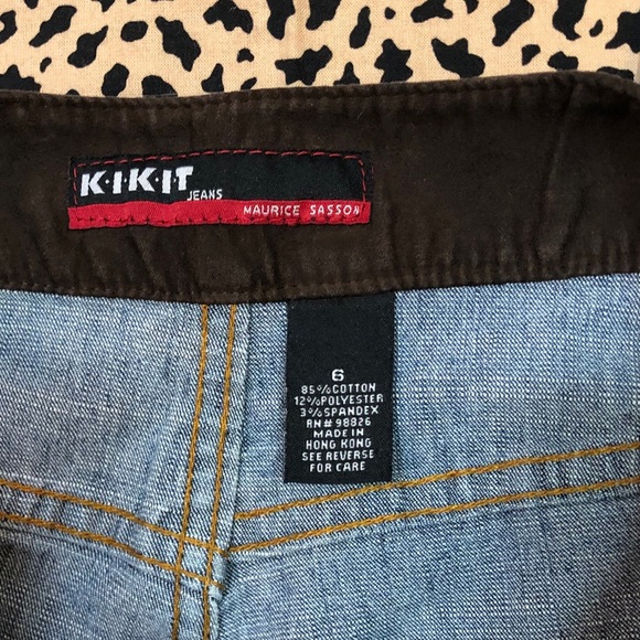 KIKIT Jeans Maurice Sasson with Faux Suede Belt 6 - Picture 4 of 6